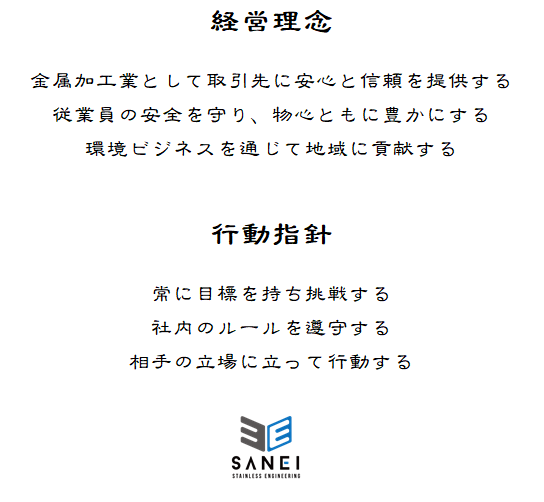 経営理念と行動指針
